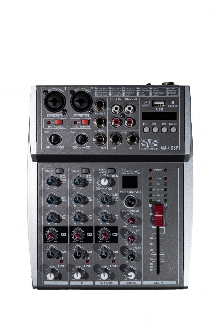 SVS Audiotechnik mixers AM-4 DSP Аналоговый микшерный пульт, 4-канала в Дубне