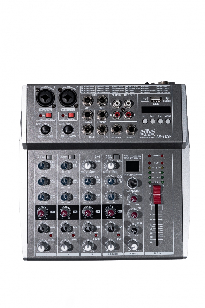 SVS Audiotechnik mixers AM-6 DSP Микшерный пульт аналоговый, 6-канальный SVS Audiotechnik mixers в Дубне