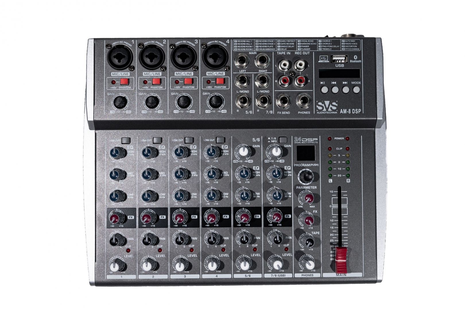 SVS Audiotechnik mixers AM-8 DSP Микшерный пульт аналоговый, 8-канальный в Дубне